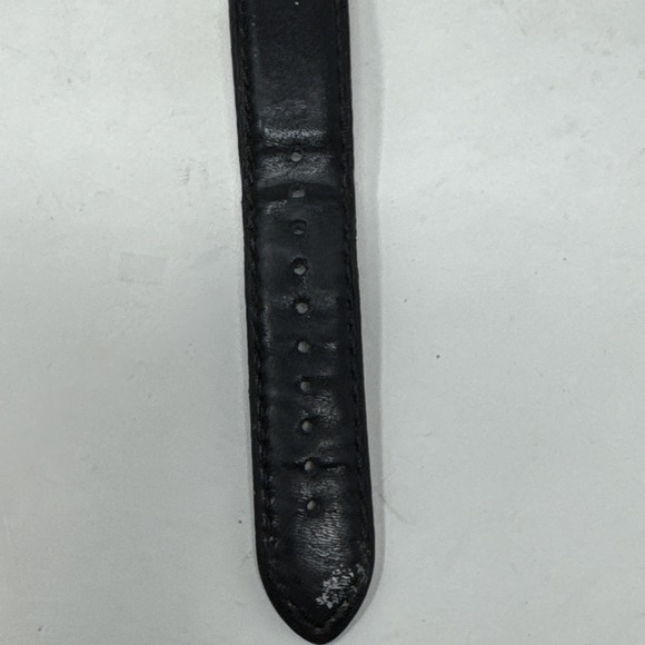 Emporio Armani Black Leather Band Mens Watch AR6015 Needs Battery - Picture 4 of 9